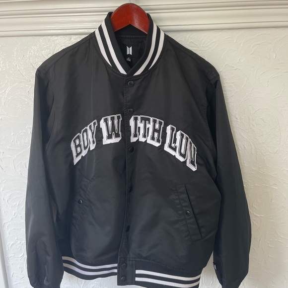 BTS Official Merch Jackets & Blazers - Boy With Luv BTS Bomber Jacket - Medium